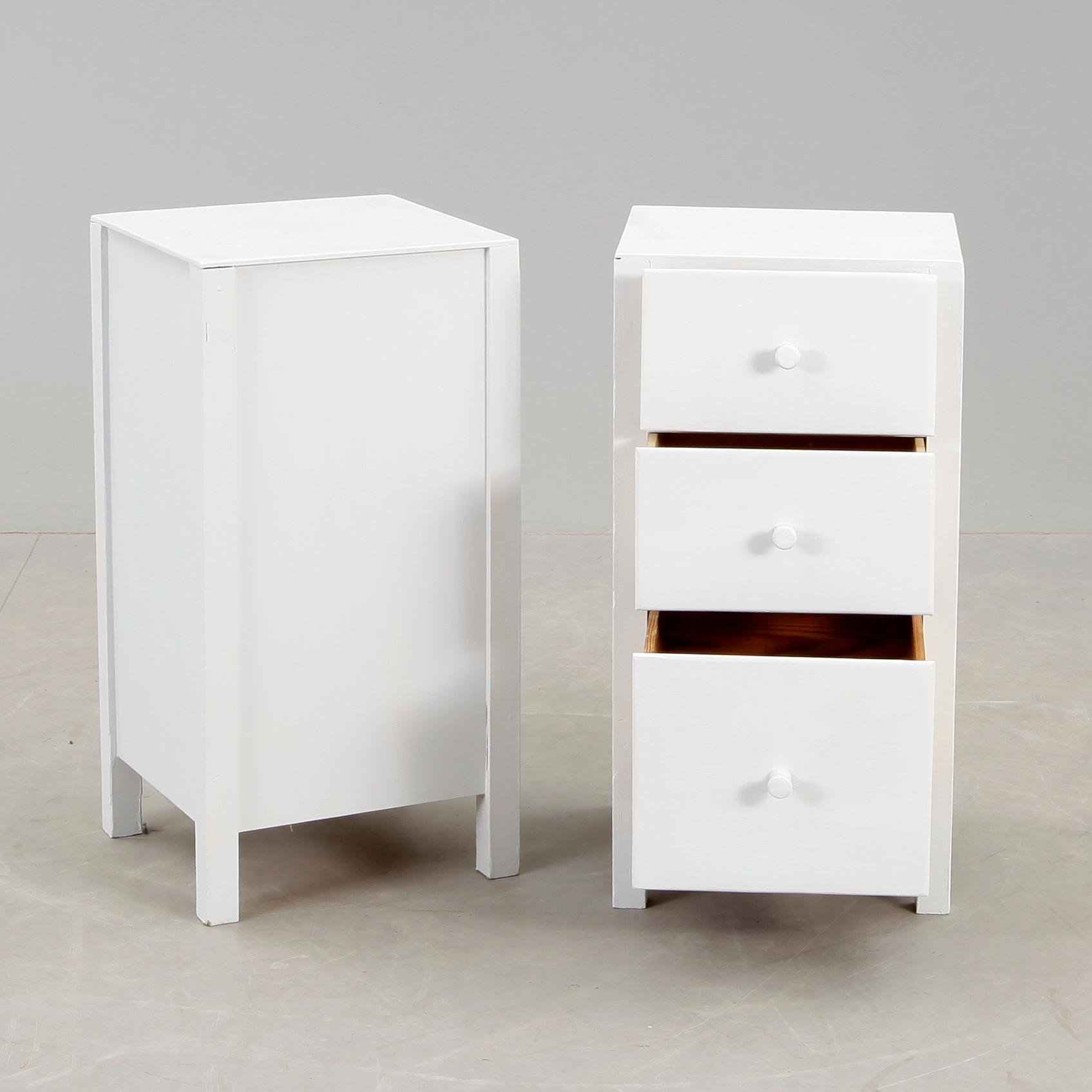 NATTDUKSBORD, ett par, 1900-talets andra hälft.