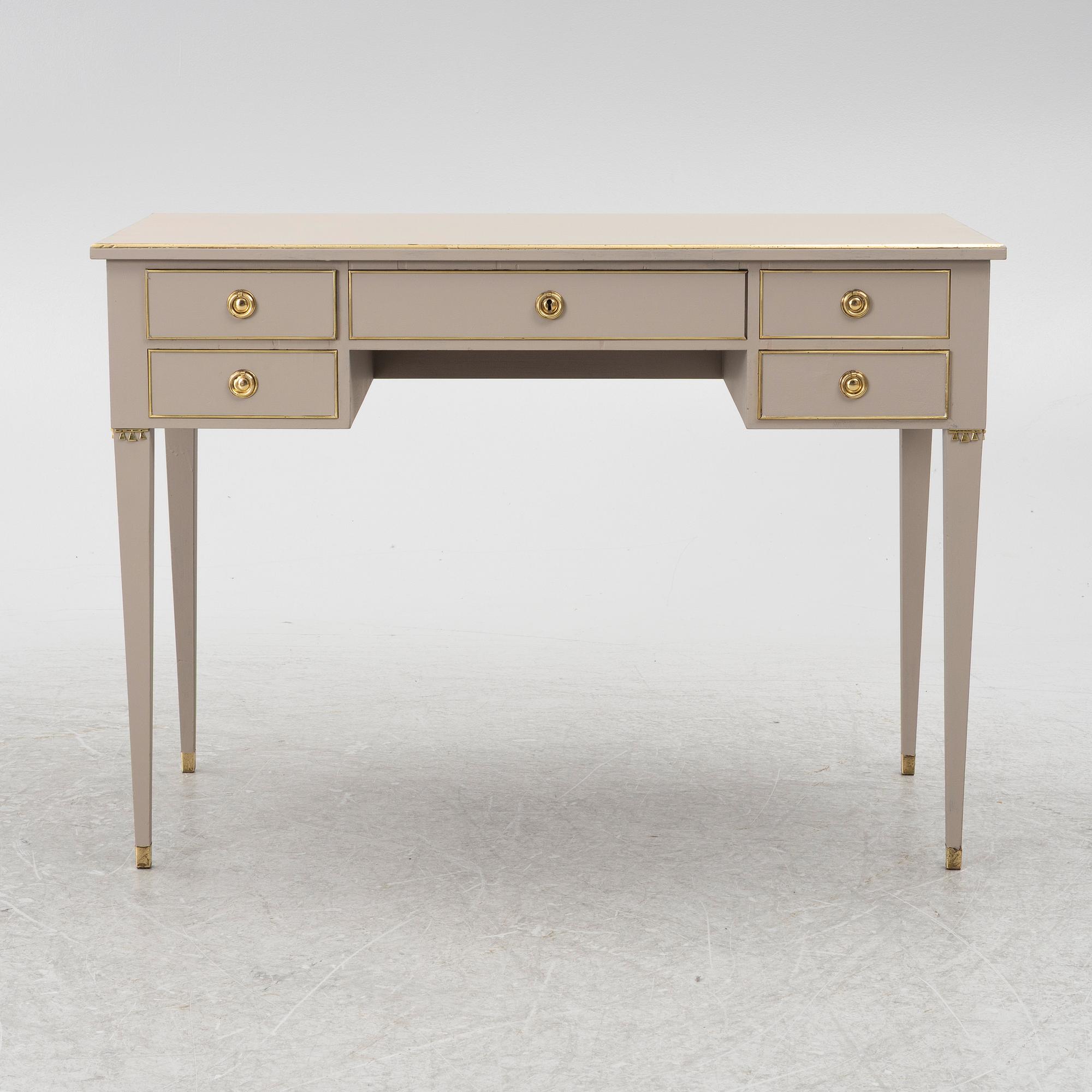 A Gustavian style ladies' writing desk, mid-20th century.