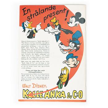 Comic book, Kalle Anka & Co, no. 1, 1948.