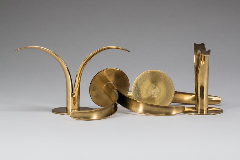 LJUSSTAKAR, 4 st, "Liljan", Ivar Ålenius Björk för Ystad-Metall.