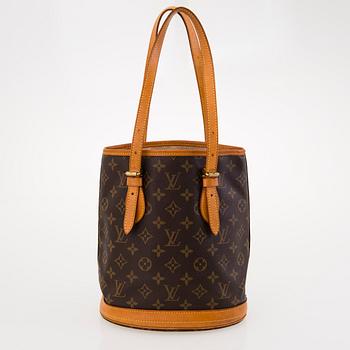 LOUIS VUITTON MONOGRAM PETIT BUCKET BAG.