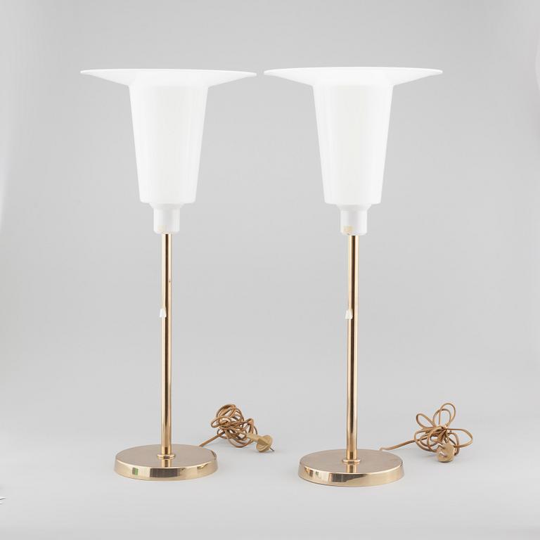 A pair of table lamps by Bergboms, second half of the 20th cenutry.