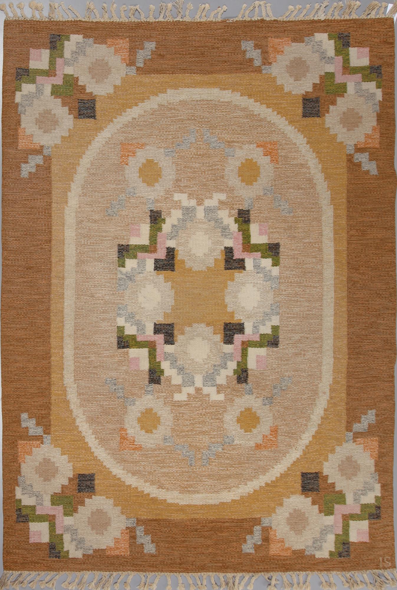 MATTA, rölakan, Ingegerd Silow, 232 x 166 cm, monogramsignerad, 1900-talets andra hälft.