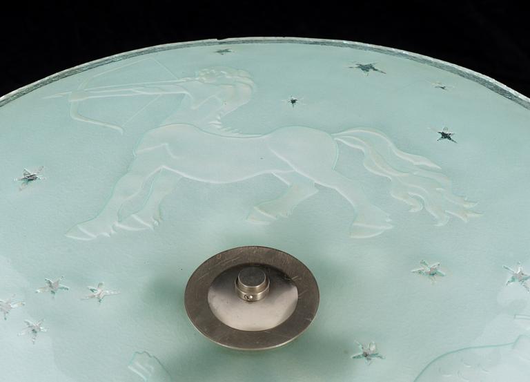 TAKPLAFOND, glas, 1900-talets mitt.