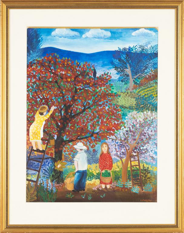 Lennart Jirlow, gouache on paper, signed.