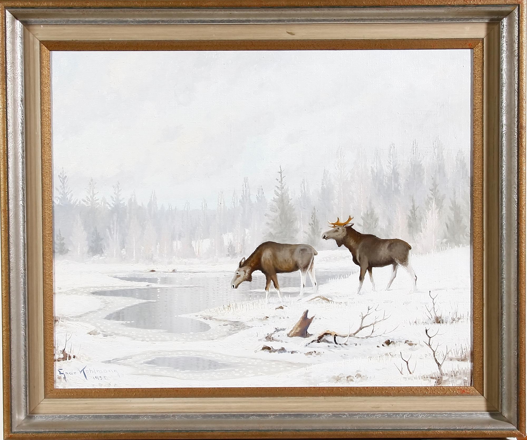 EJNAR KOHLMANN. Olja på duk, sign. o dat. 1955.