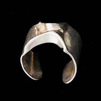 ARMBAND, "Mannen från Mercurius" sterlingsilver, Björn Weckström Lapponia 1971.