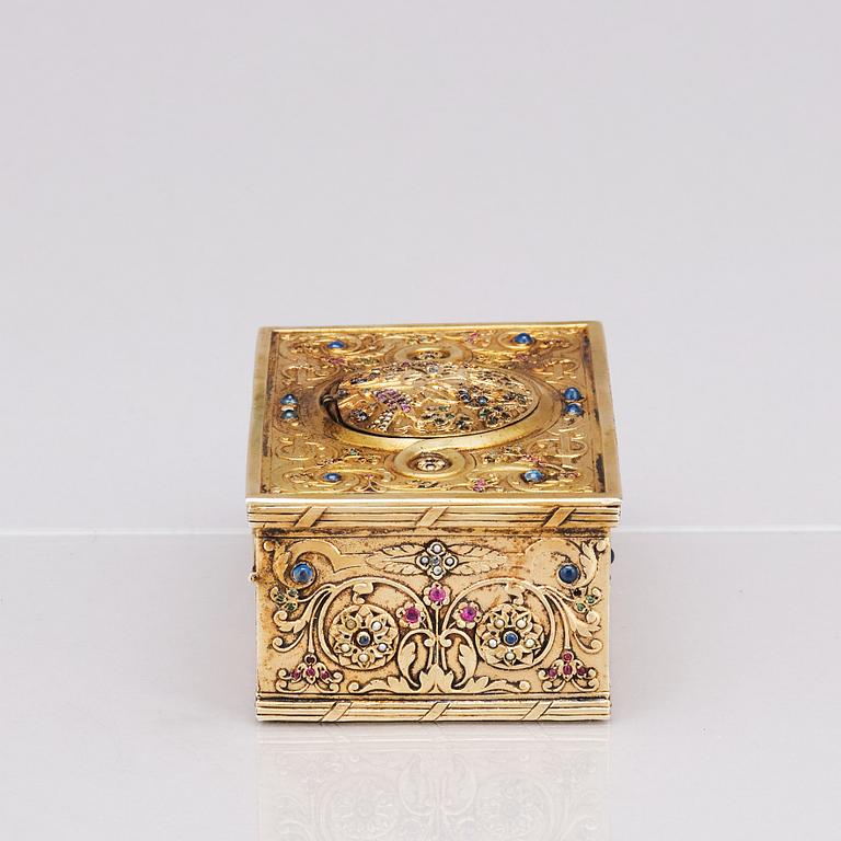 Music box. Possibly Switzerland, late 19th century.