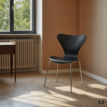 Arne Jacobsen, six 'Series 7' chairs, Fritz Hansen, Denmark, 1970-71.