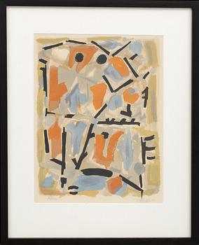 ROGER BISSIÈRE, colour lithographe, signed and numbered 97/200, dated -56.