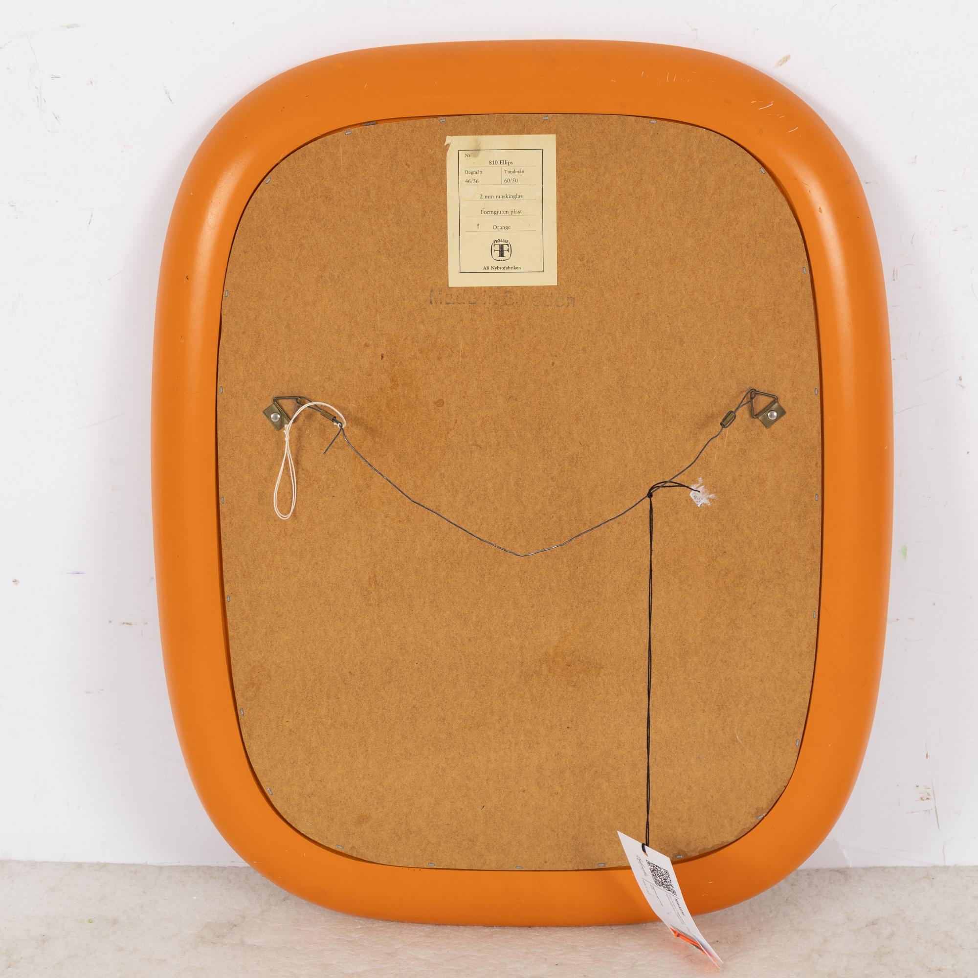 Per Argén, väggspegel, "Ellips", Fröseke, AB Nybrofabriken, 1960-tal.