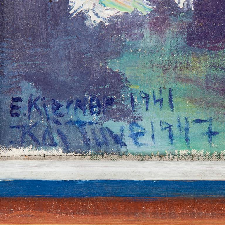 ESTHER KJERNER, olja på pannå. Signerad och daterad 1941.