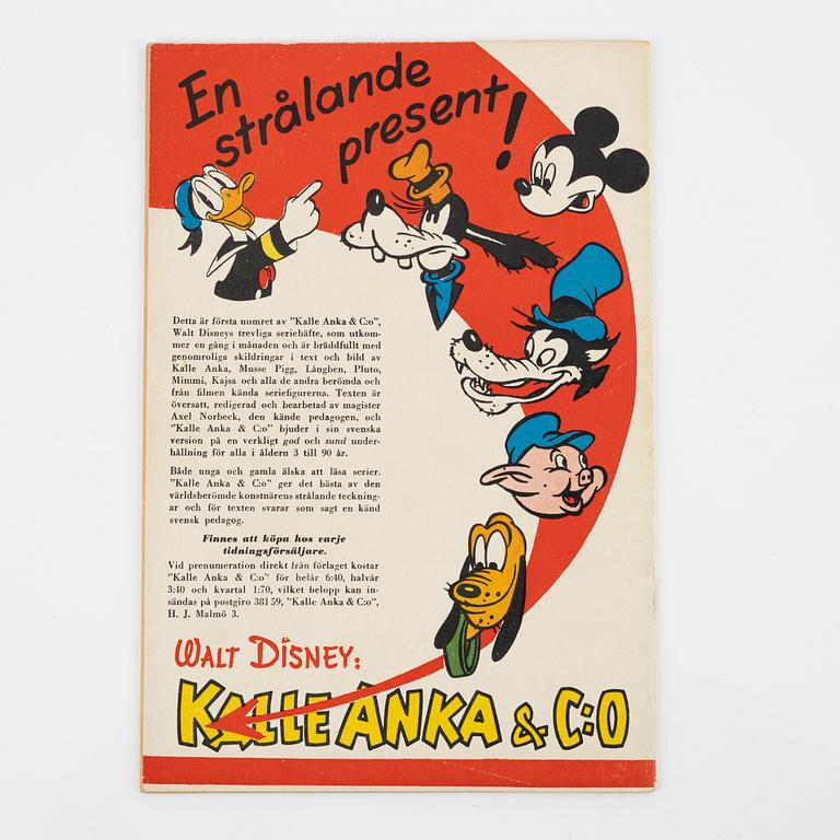 Comic book, Donald Duck & Co, issue 1, 1948.