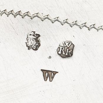 A Swedish early 18th century silver réchaud, marks of Rudolf Wittkopf, Stockholm 1709.