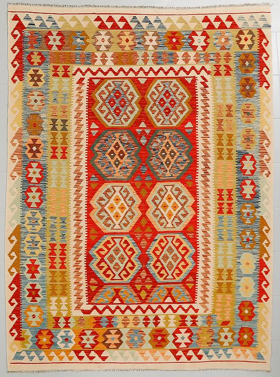 A kelim rug, 247 x 180 cm.