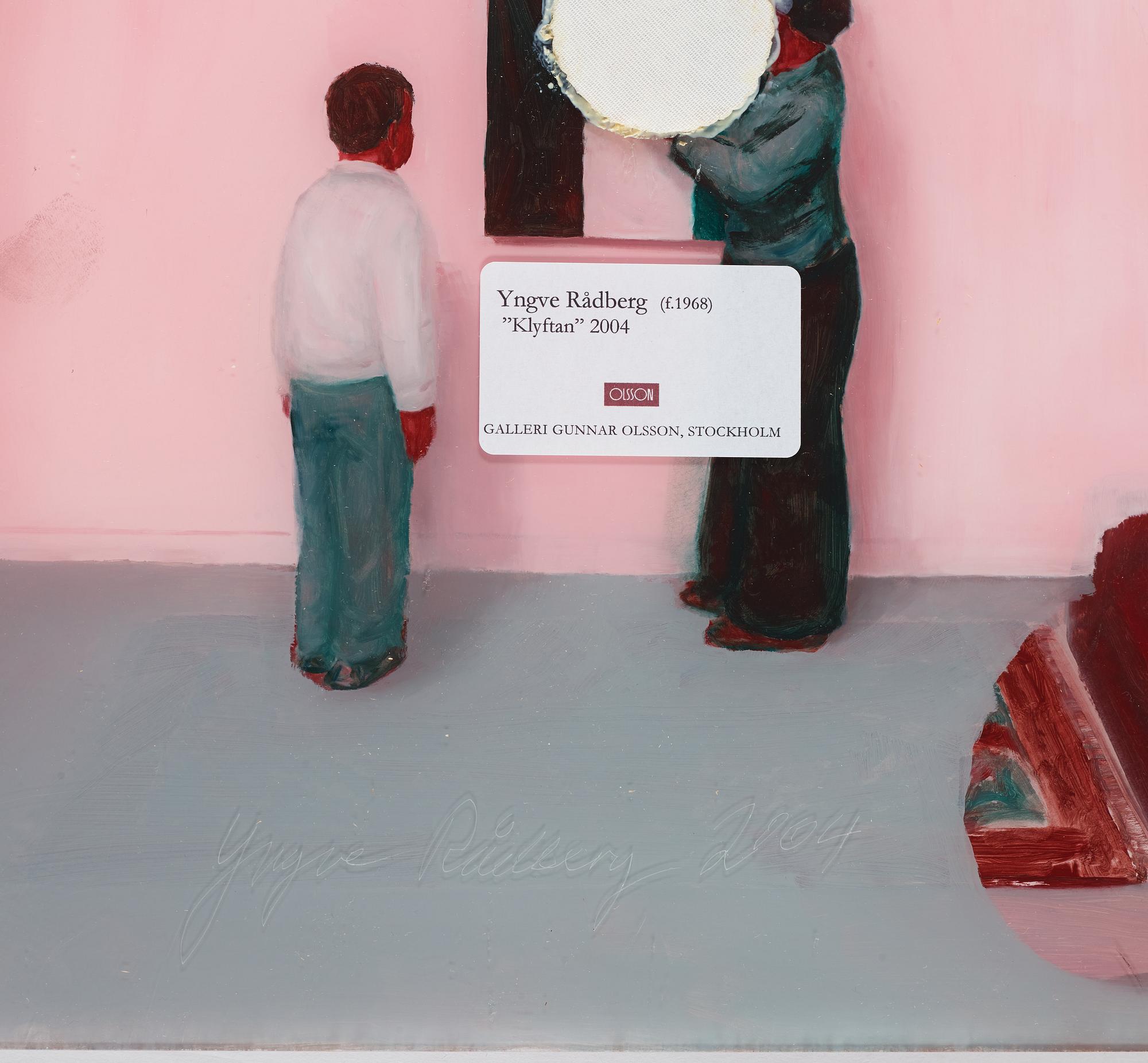Yngve Rådberg, oil on acrylic glass signed Yngve Rådberg and dated 2004 verso.
