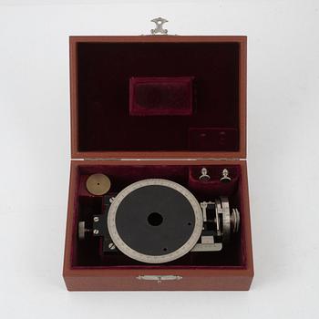 A microscope with accessories, Bausch & Lomb Optical Co. Rochester N.Y, early 20th Century.