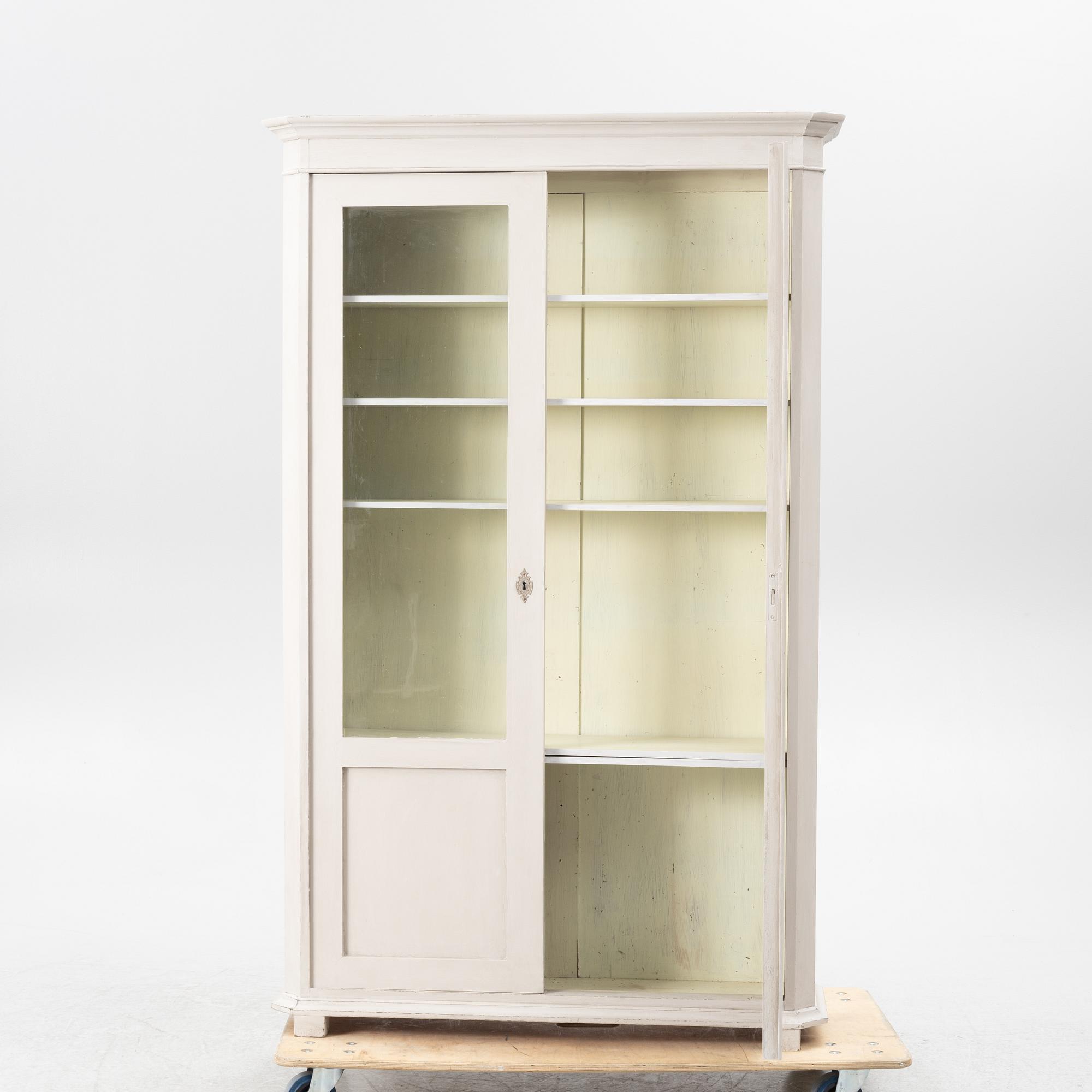 A book cabinet, circa 1900.