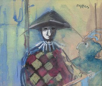 ENDRE NEMES, gouache, signerad.