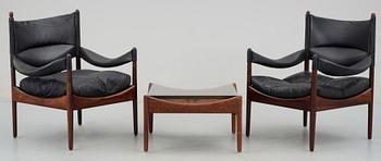 SOFFBORD samt FÅTÖLJER, ett par, "Modus", Christian Vedel, Danmark, 1960-tal.