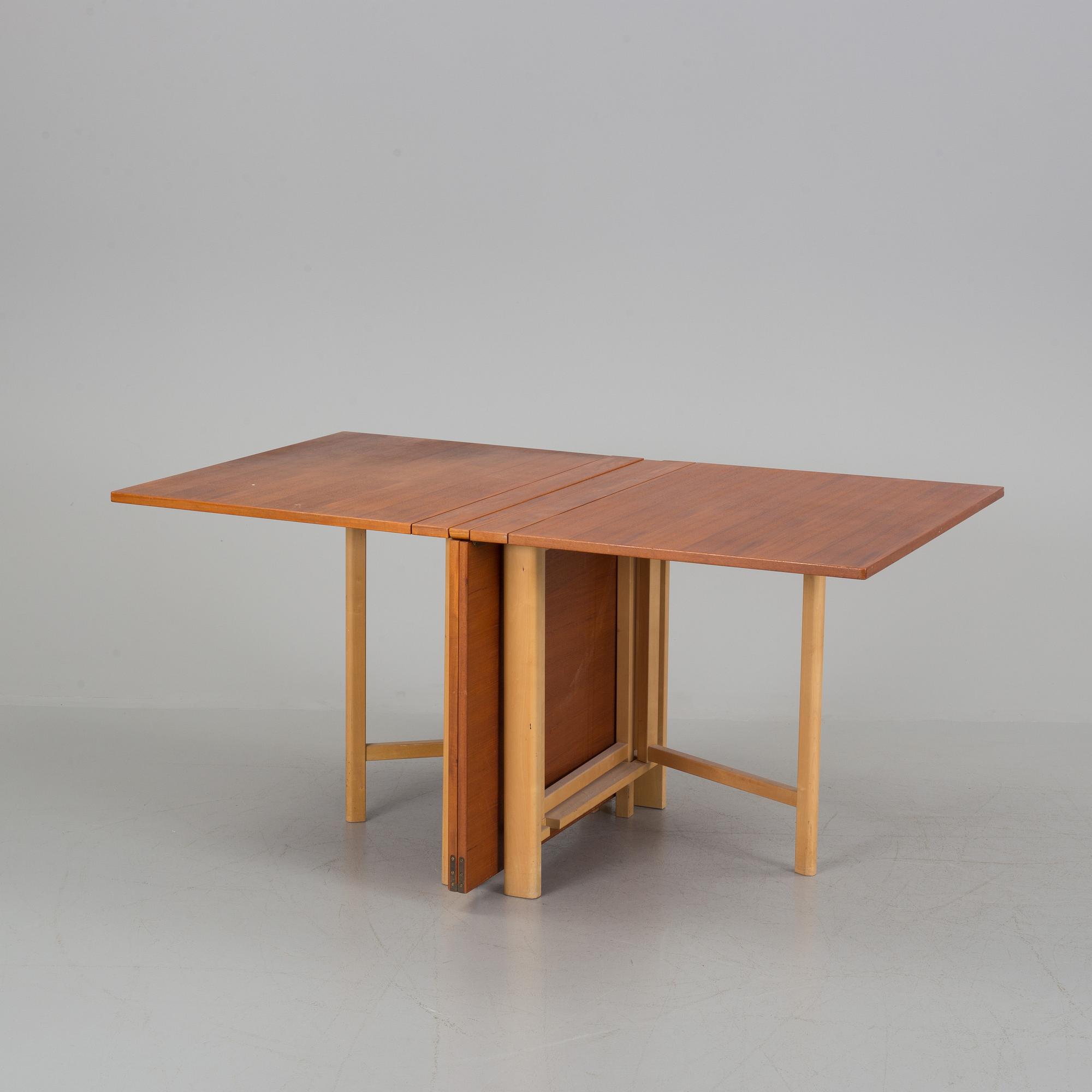 BRUNO MATHSSON, klaffbord, "Maria flap", Mathsson International, Värnamo, 1965.