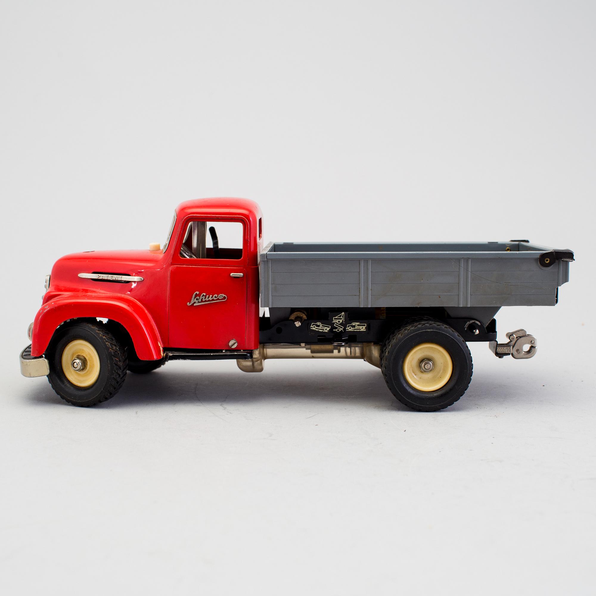 A tinplate Schuco Construction truck N 6065, Germany, 1950/60s.