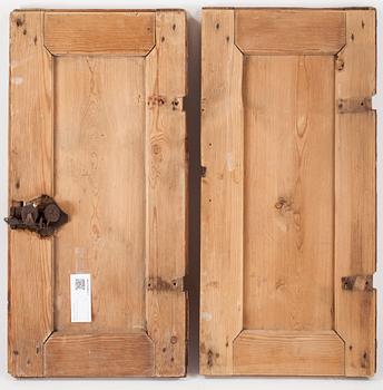 DÖRRAR, 4 st, allmoge, 1800-tal.