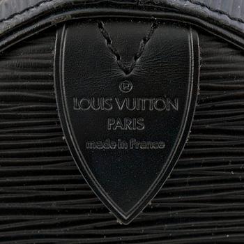 LOUIS VUITTON, a black epi letaher "Speedy 35".