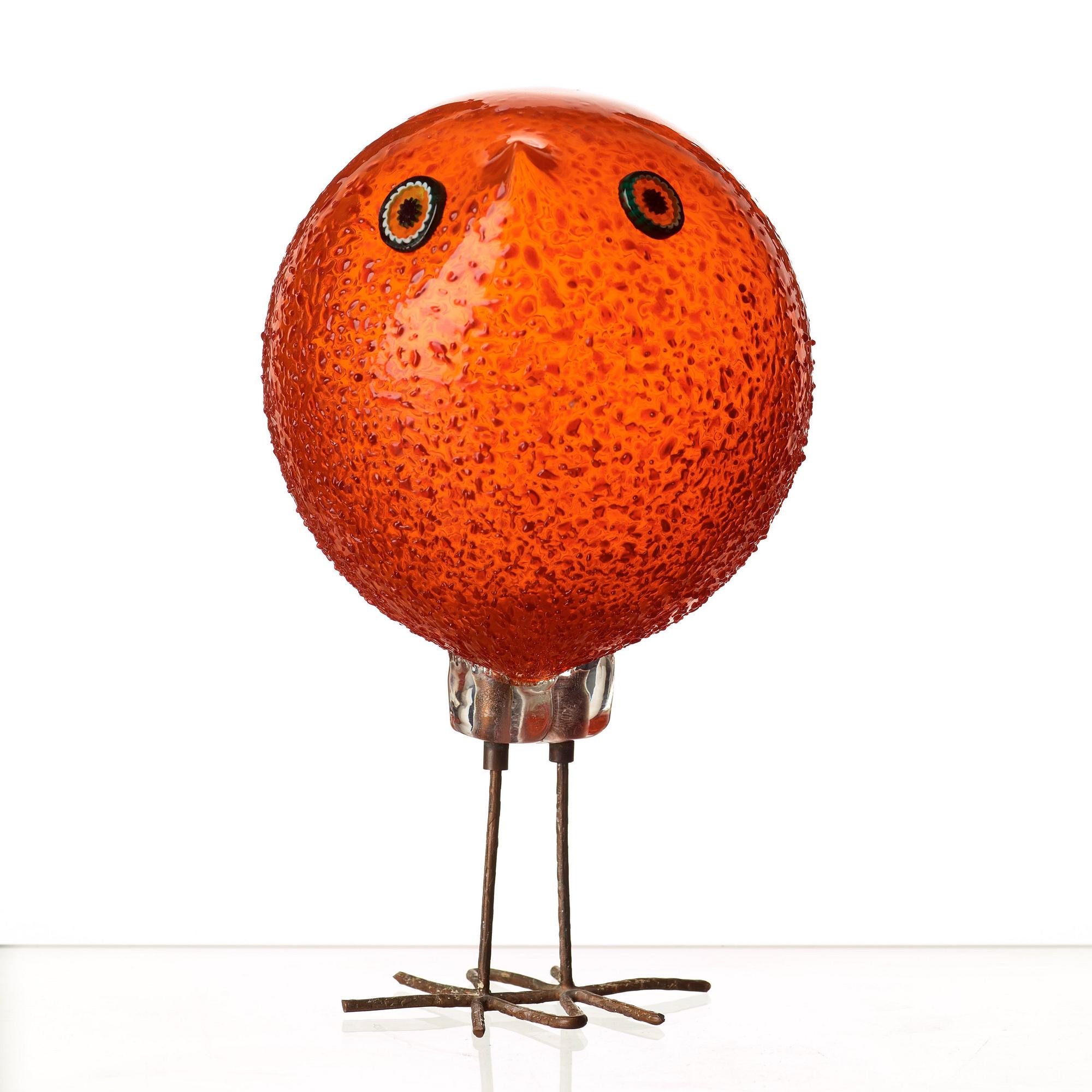 Peter Pelzel, A Peter Pelzel 'Pulcino' glass bird, Vistosi, Italy 1960's.