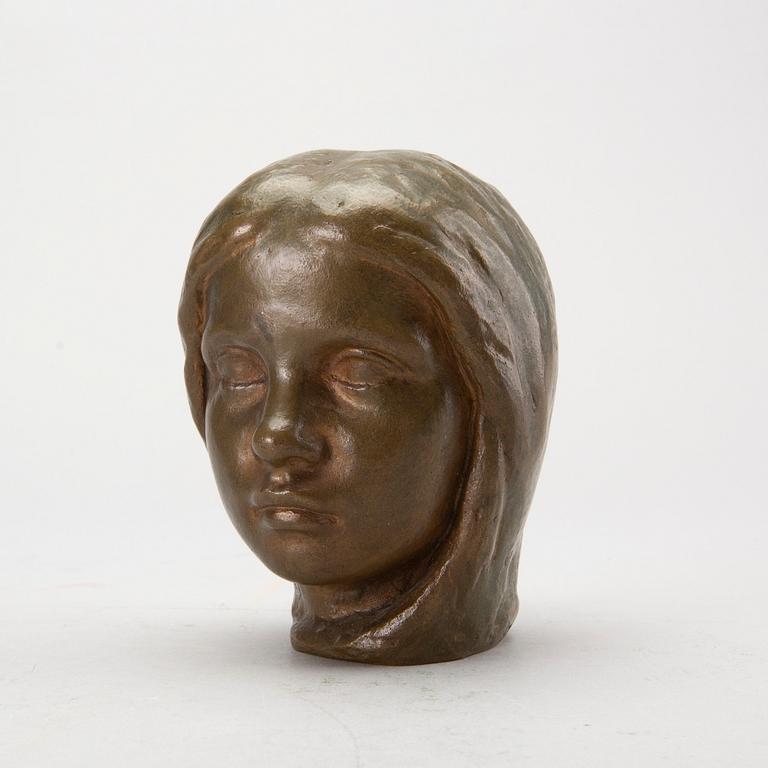JOHANNES COLLIN, bronze scupture, signed and dated 1910.