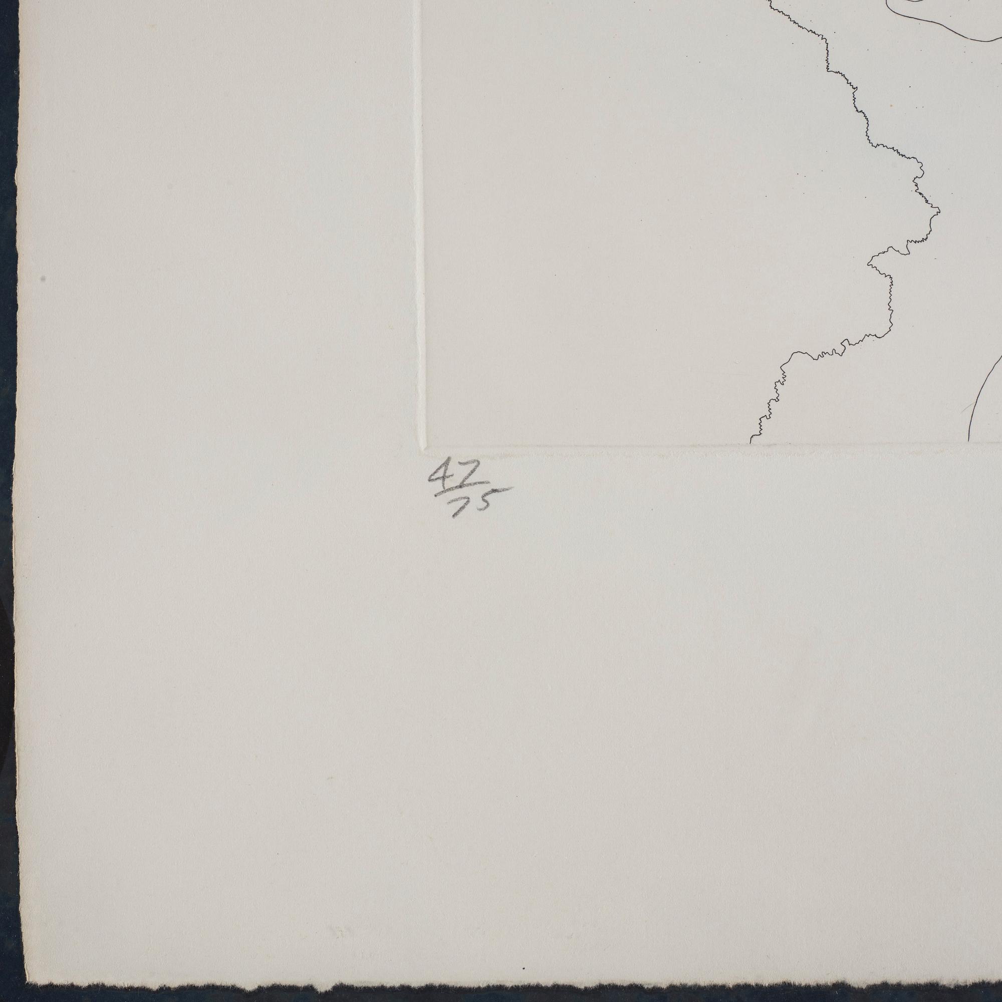 David Hockney, "In Despair", ur "Illustrations for Fourteen Poems from C.P. Cavafy".