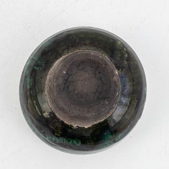 Cecilia Kraitz, bowl, raku, circa 2000.