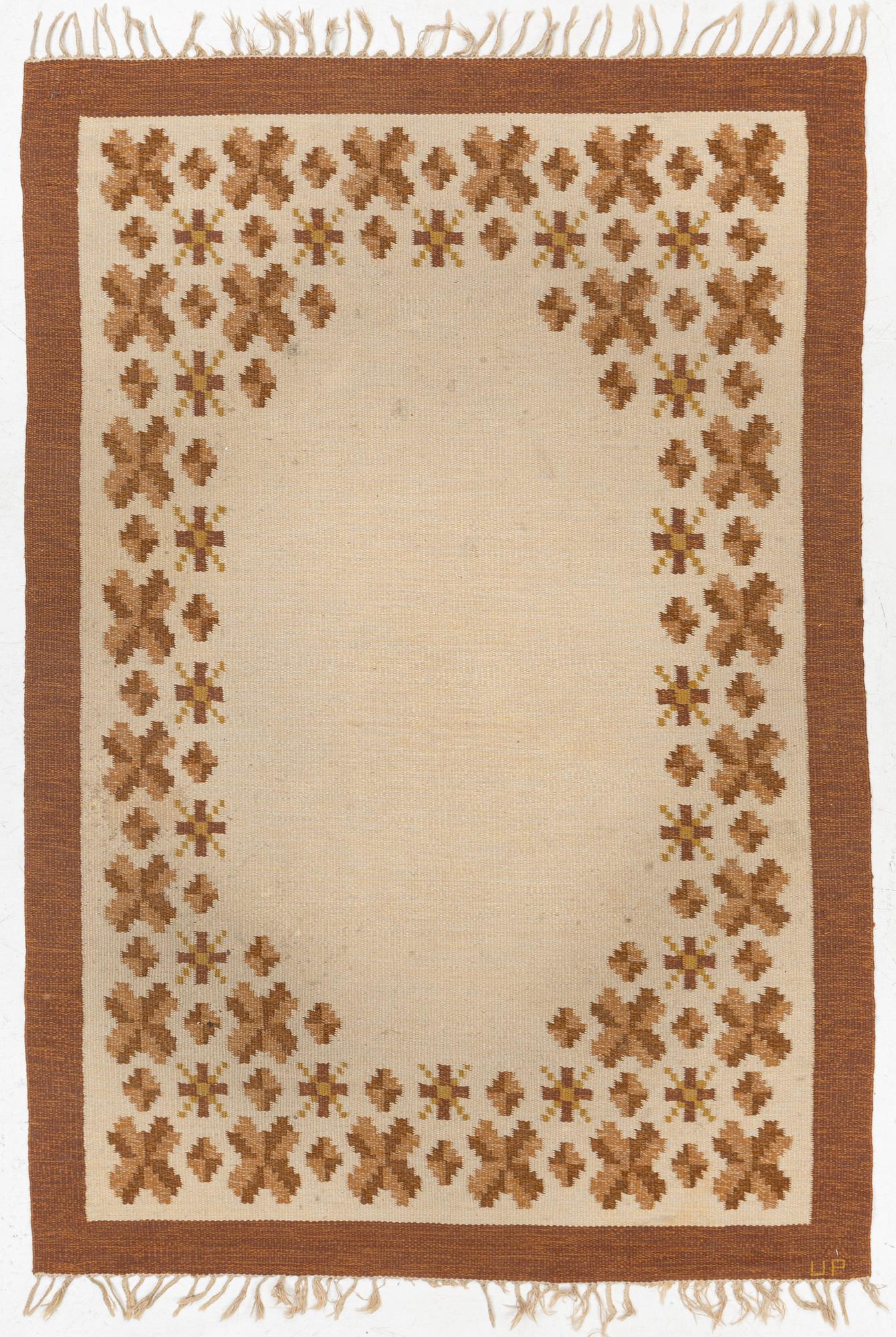 Ulla Parkdahl, matta, rölakan, 1900-talets andra hälft, ca 270 x 165 cm.