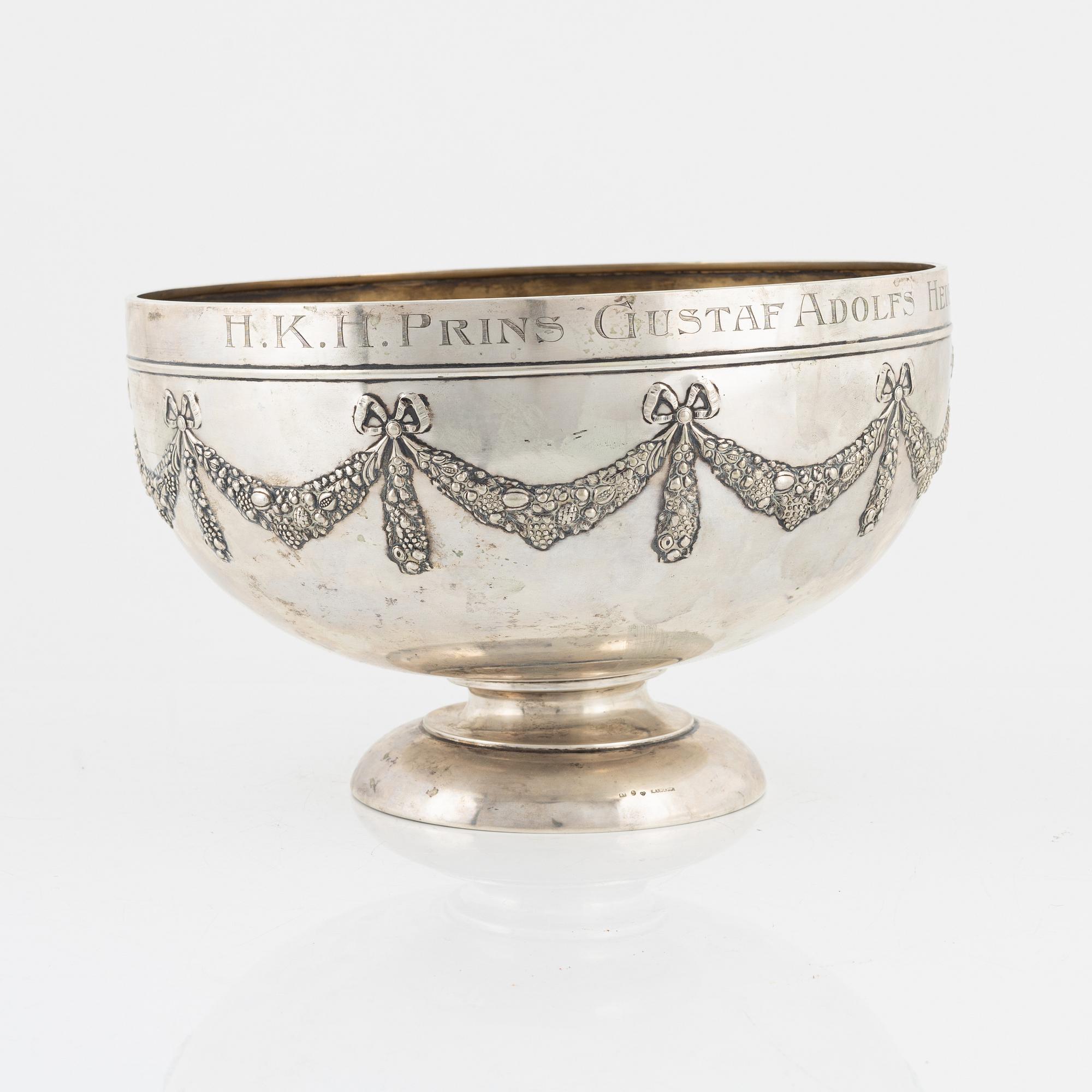 A Swedish Silver Bowl, mark of K. Anderson, Stockholm 1904.
