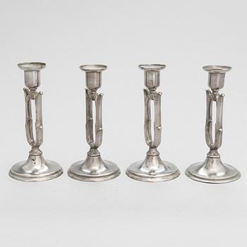 Paavo Tynell, four 1920/30's '8025' candlesticks for Taito.