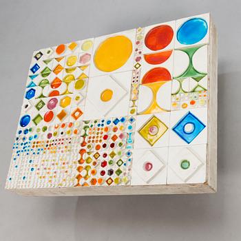 RUT BRYK, a porcelain relief, 'Candy' signed Rut Bryk 1970.