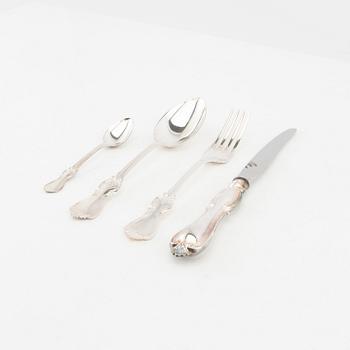 Cutlery, 48 pcs "Olga" silver GAB Stockholm 1950s/60s.