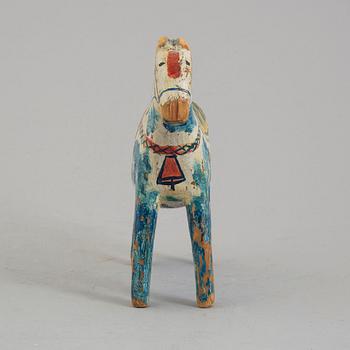A painted pine Dala Horse, first half of the 20th Century.