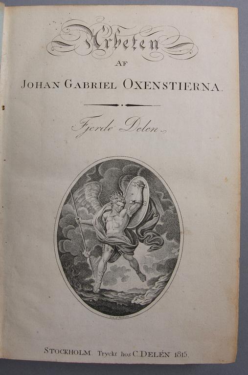 BOK, "Det förlorade paradiset. Poem i tolf sånger", Milton. Tryckt hos Carl Delén 1815.