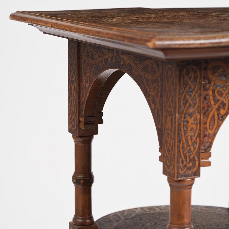 Table, probably Norway, Old Norse style, late 19th century.
