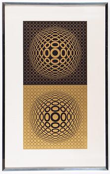 Victor Vasarely, färgserigrafi, 1976, signerad 170/225.