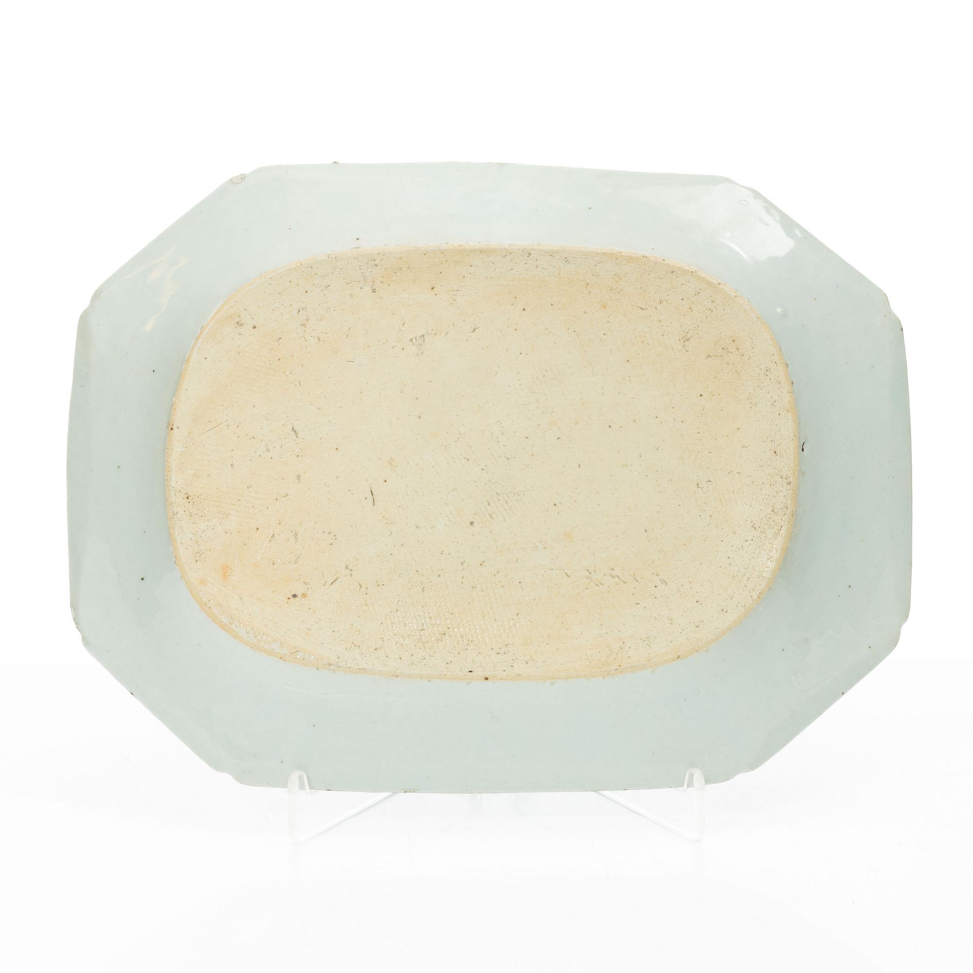 Stekfat, kompaniporslin, Kina, Qingdynastin, Qianlong (1736-95).