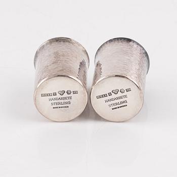 Supkoppar, 7 st, sterlingsilver, MGAB / KG Markströms, Uppsala 1966-67.