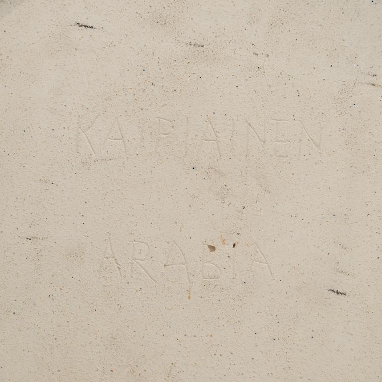 Birger Kaipiainen, dekorationsfat, keramik, signerad Kaipiainen Arabia.