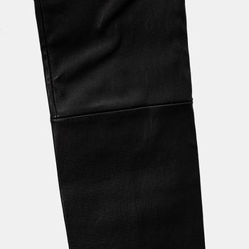 The Row, a pair of leather pants, size XS.