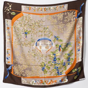 Hermès, Scarf, “Neige d'Antan”.