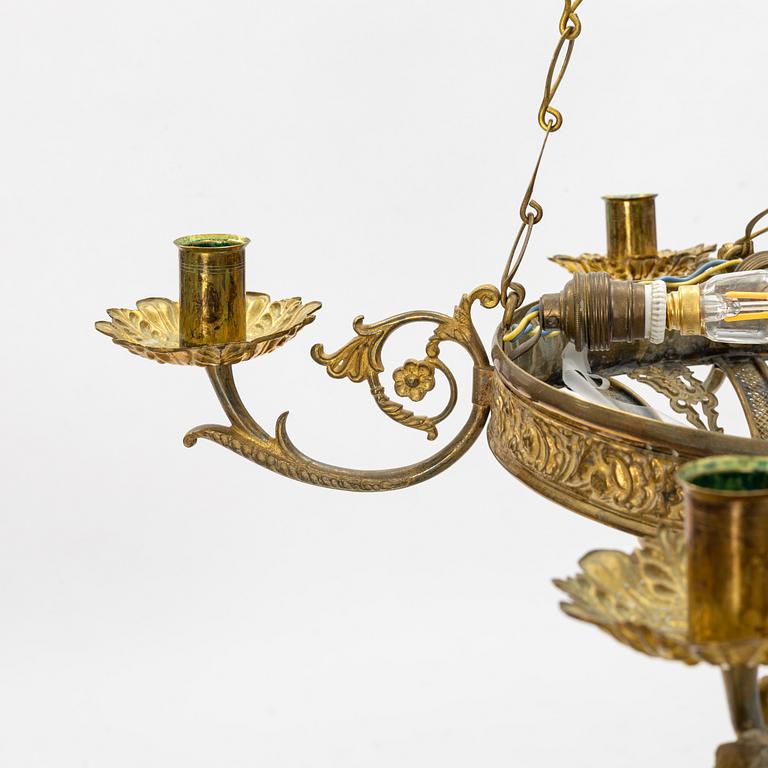 A chandelier, late 19th Century.