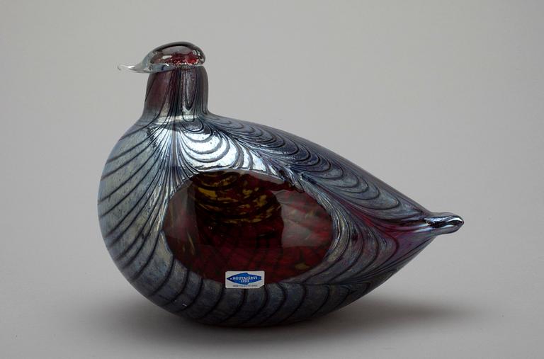 FIGURIN, glas, signerad Oiva Toikka Nuutajörvi Notsjö.