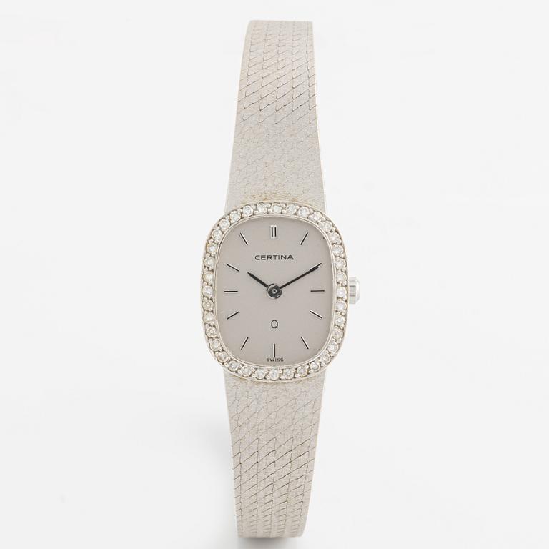 Certina, Q, wristwatch, 16 mm.