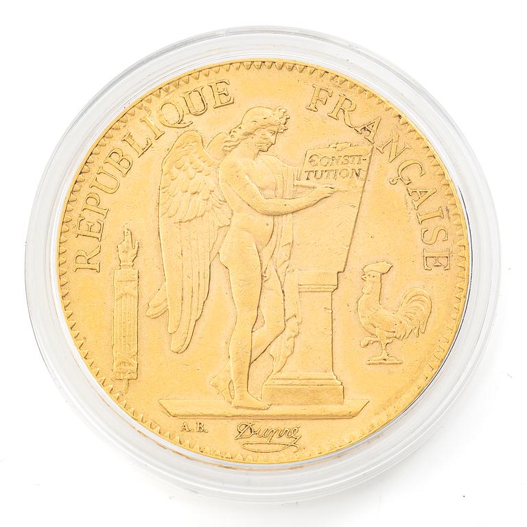 Guldmynt Frankrike, 100 franc, 1886.